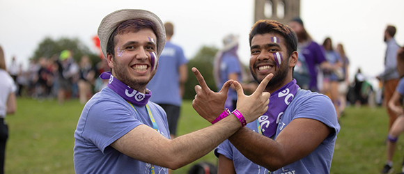 Students on UC Hill